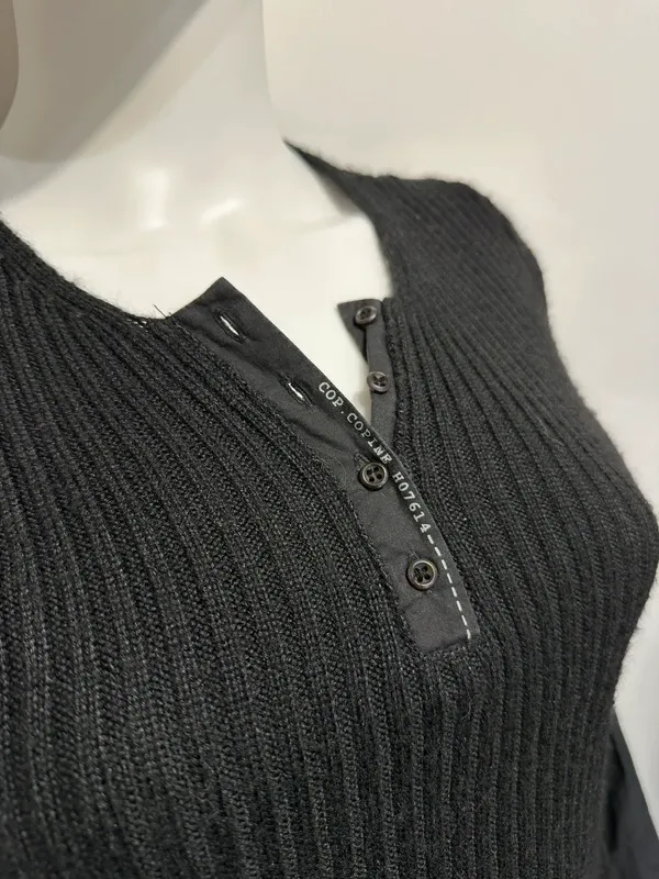 Vintage Cop Copine Avant Garde Button Blouse (S) - Image 2