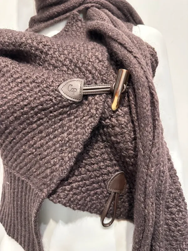 Vintage Cop Copine Wrap Avant Garde Knit Vest Gilet (S) - Image 9