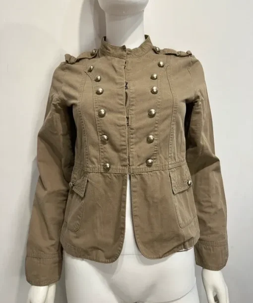 Alternative view of Vintage Beige Military Napoleon Jacket (S)