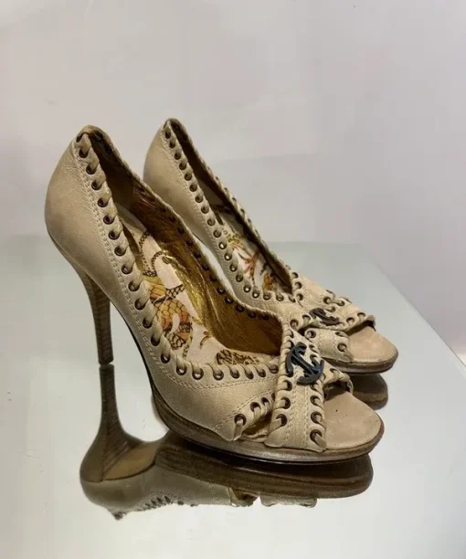 Vintage Just Cavalli Leather Stiletto Pumps (UK 5)