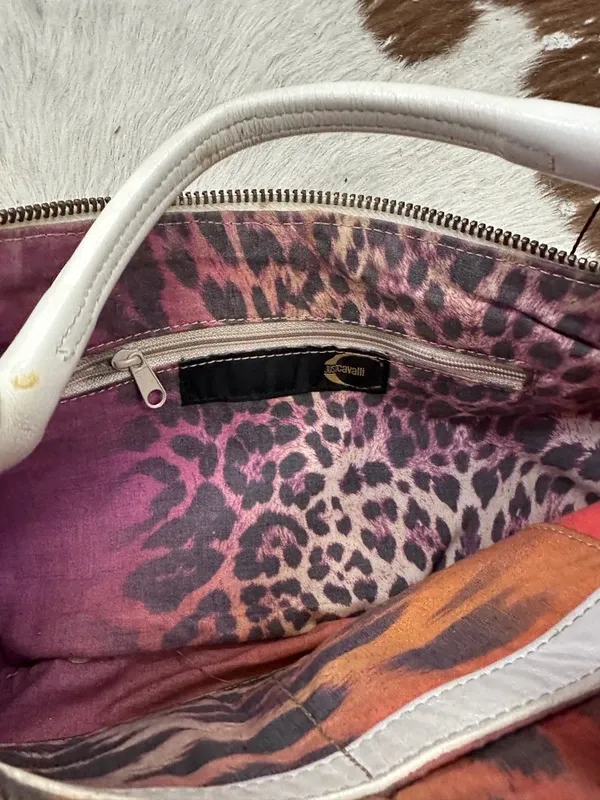 Vintage Real Leather Just Cavalli Vintage Shoulder Bag - Image 5