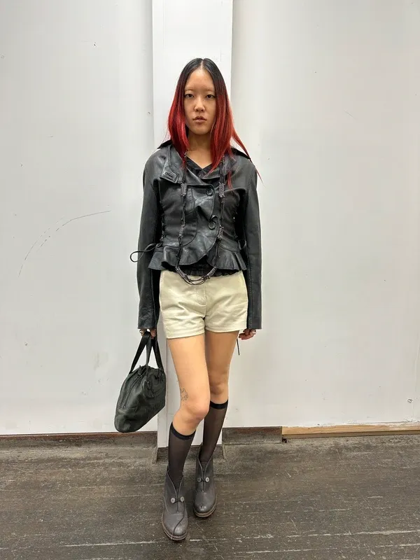 Vintage Alexander Wang Leather Mini Shorts (XS) - Image 9