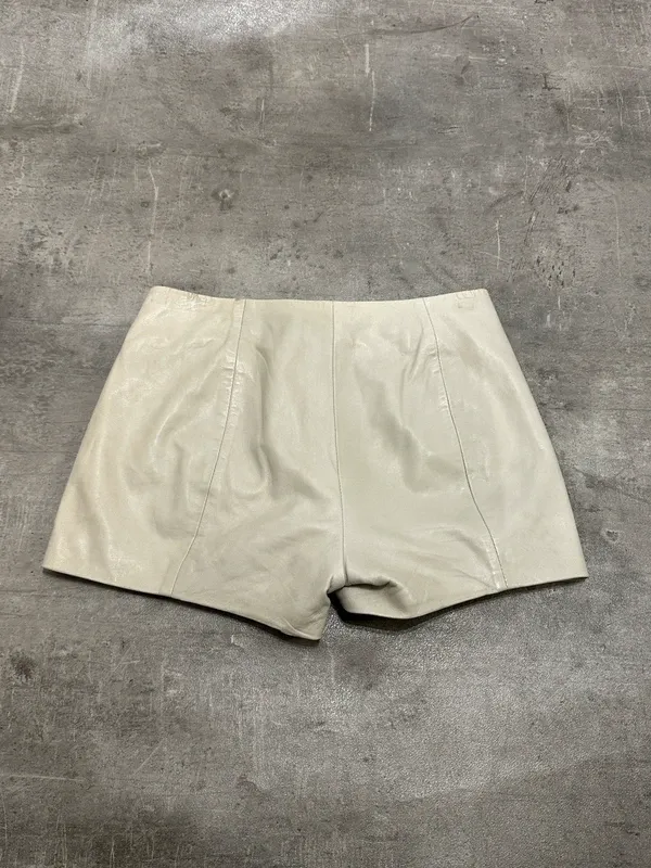 Vintage Alexander Wang Leather Mini Shorts (XS) - Image 4