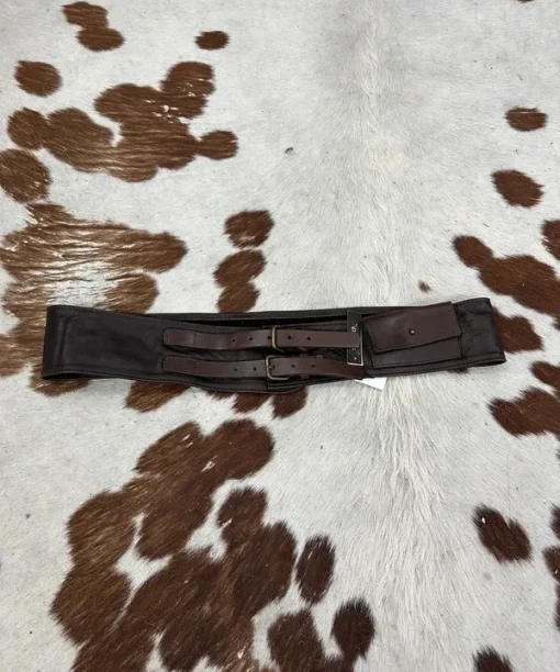 Deadstock Vintage Gothic Leather Utility Belt (L-XL)