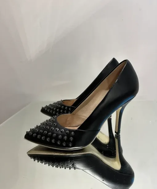 Alternative view of Vintage Diesel Studded Pointed Toe Court Heels (UK 4 EU 37 US 6)