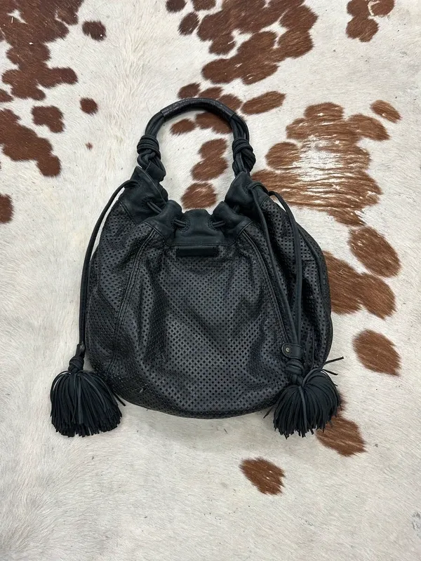 Vintage Slouch 2010s Juicy Couture Tassel Shoulder Bag