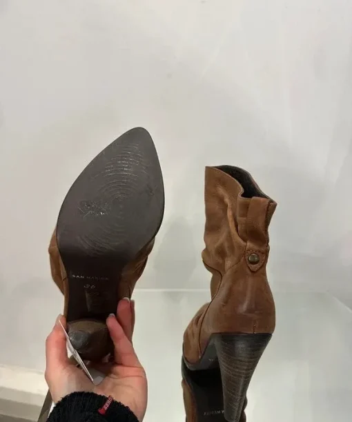 Alternative view of Vintage Slouch Italian Ankle Stiletto Boots (UK 3)