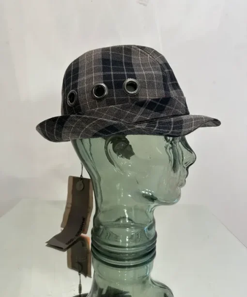 Deadstock Vintage Cop Copine 2010s Indie Sleaze Fedora Tartan Hat