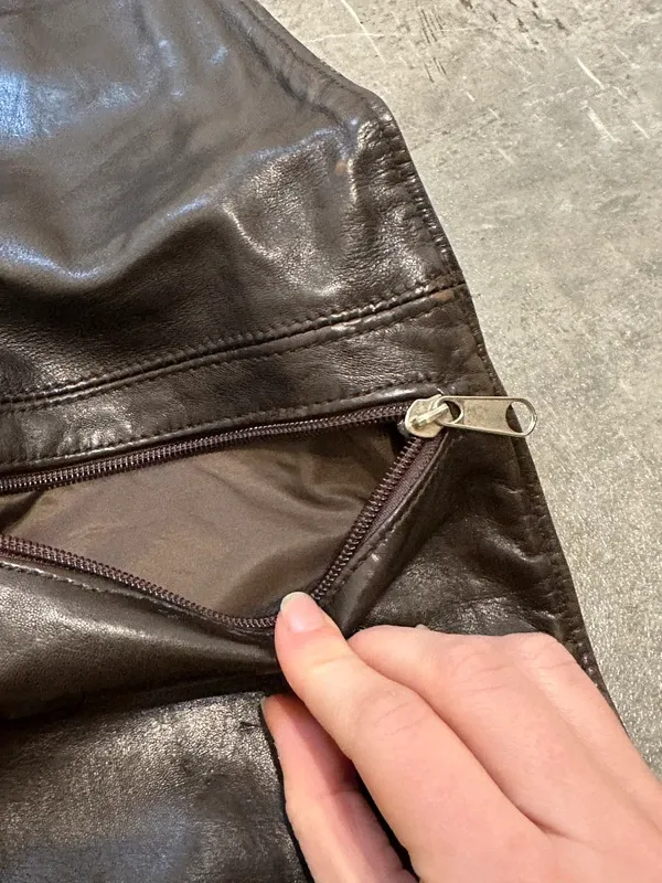 Vintage Brown Leather Utility Cross Shoulder Bag Belt / Bum Bag - Image 5