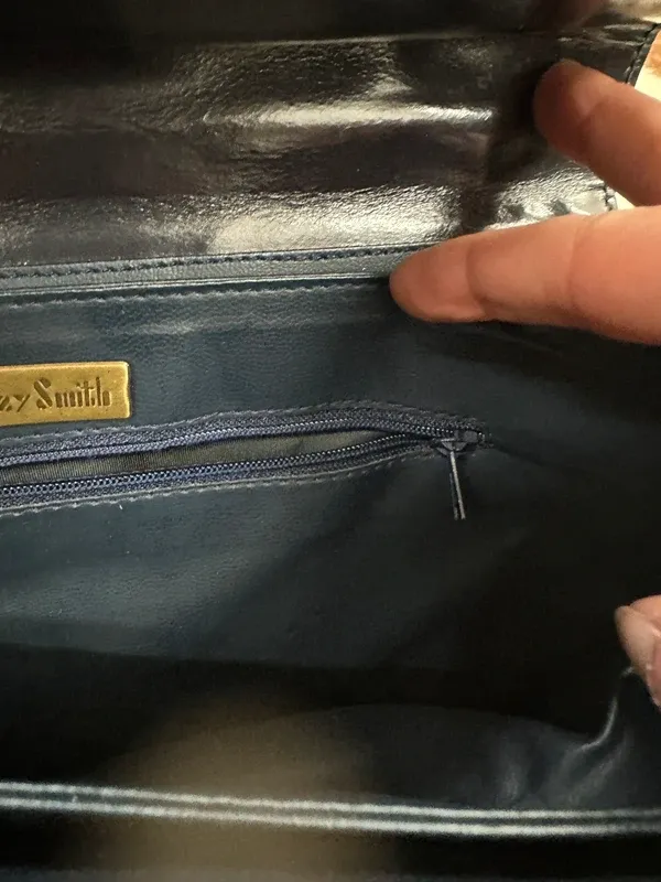 Vintage 90s Leather Mini Firkin Handbag - Image 4