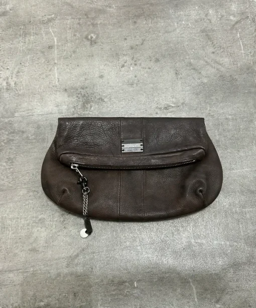 Vintage 2000s Diesel Leather Clutch Bag