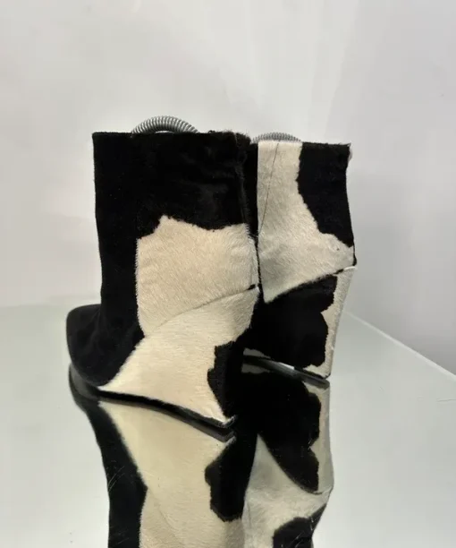 Alternative view of Vintage Allsaints Ponyhair Wedge Platform Ankle Boots (UK 4/4.5)