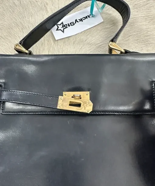 Alternative view of Vintage 90s Leather Mini Firkin Handbag