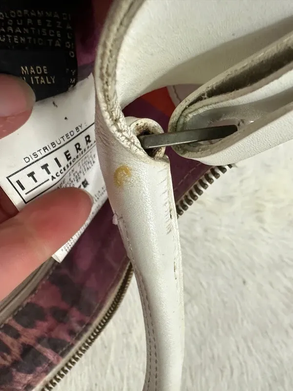 Vintage Real Leather Just Cavalli Vintage Shoulder Bag - Image 4