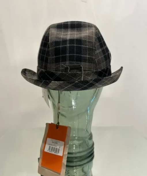 Alternative view of Deadstock Vintage Cop Copine 2010s Indie Sleaze Fedora Tartan Hat