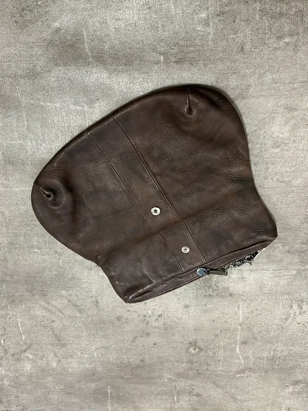 Vintage 2000s Diesel Leather Clutch Bag - Image 4