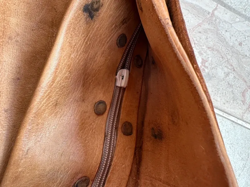 Vintage Leather Hippy Festival Utility Pocket Belt ( adjustable size) - Image 9