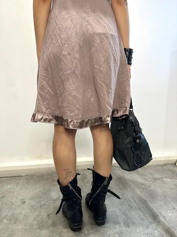 Vintage Morgan de Toi Coquette Lace up Mini Dress ( - Image 6