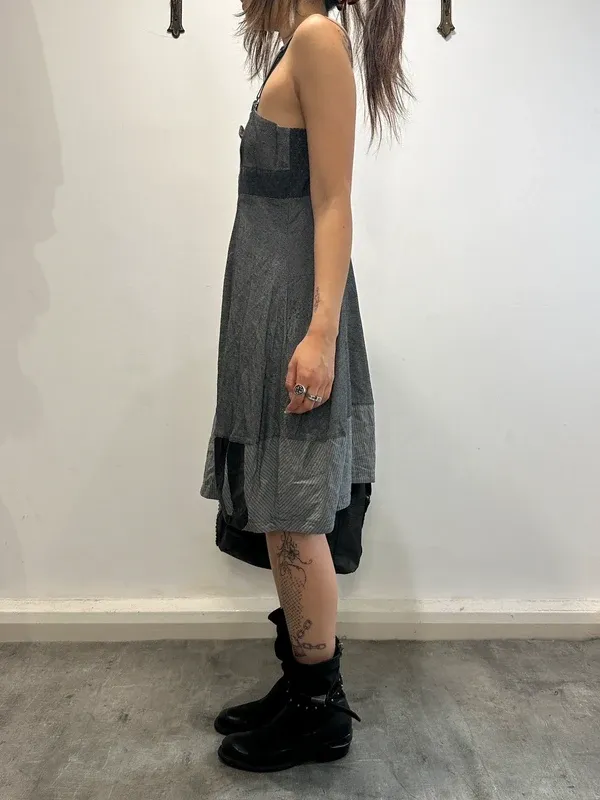 Vintage Parisian Archive Utility Midi Dress (M) - Image 4