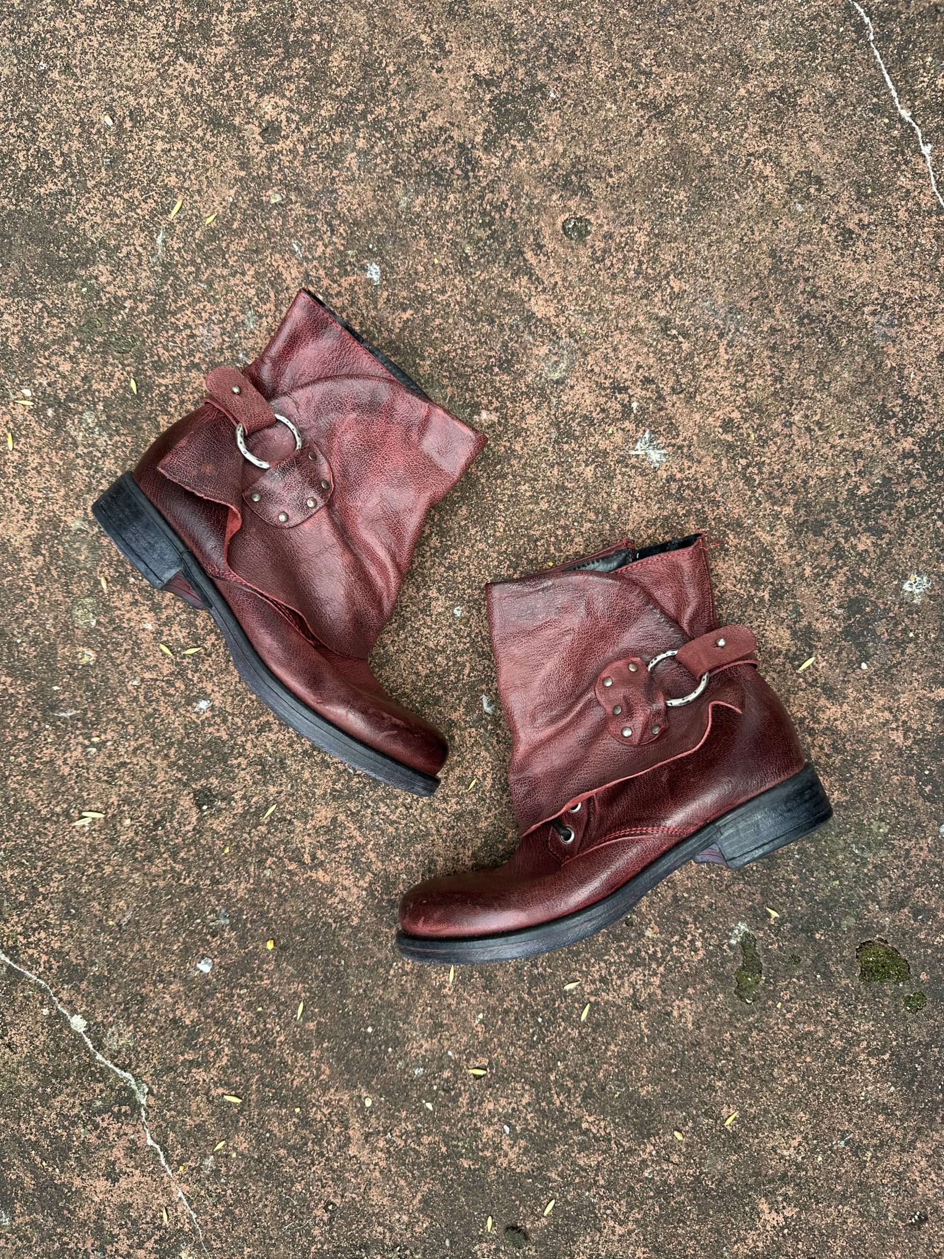 Vintage Italian Biker Ankle Boots (UK 4 EU 37 US 6)