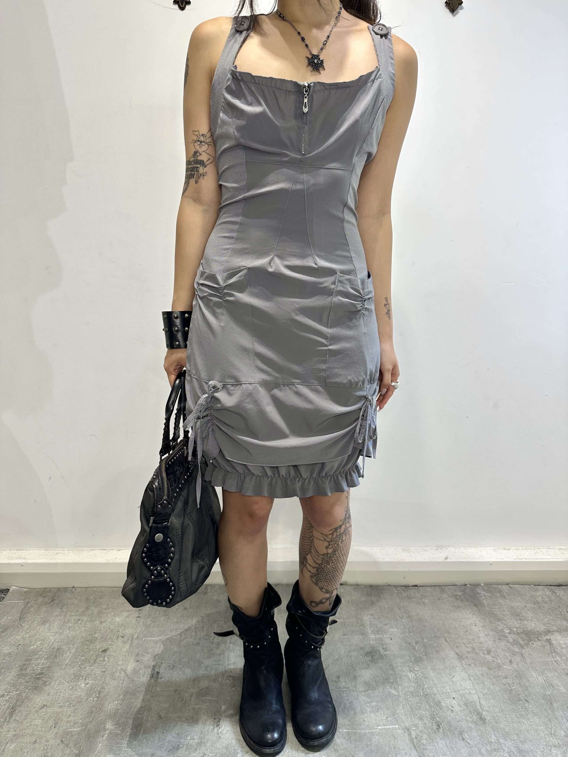 Vintage Max Mara Milkmaid Sporty Utility Dress (S/M)