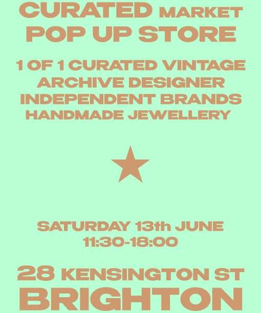 Curated Market Tickets Brighton Saturday 13th of June