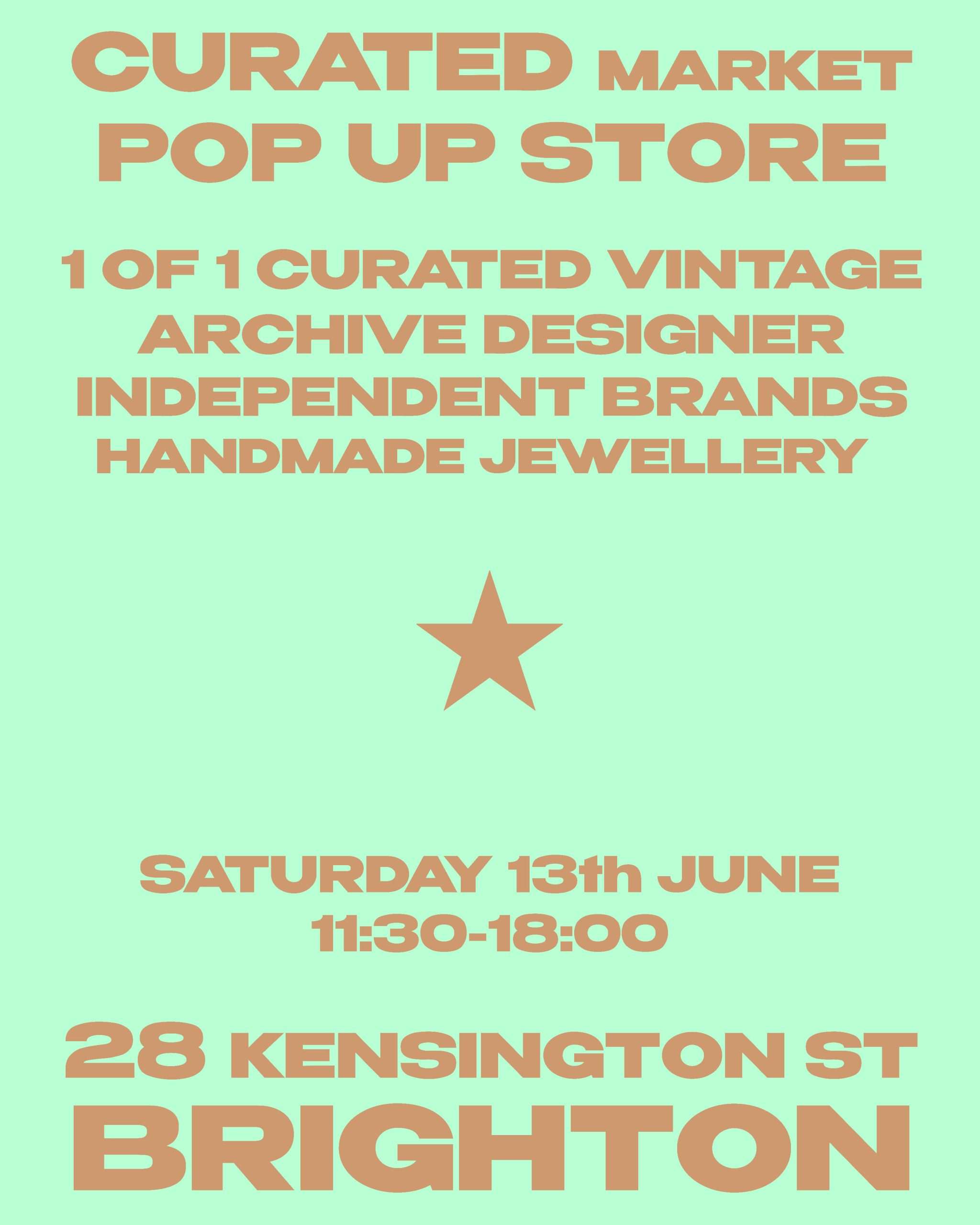 Curated Market Tickets Brighton Saturday 13th of June