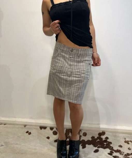 Alternative view of Vintage Marithe Francois Girbaud Fishtail Midi Skirt (S)