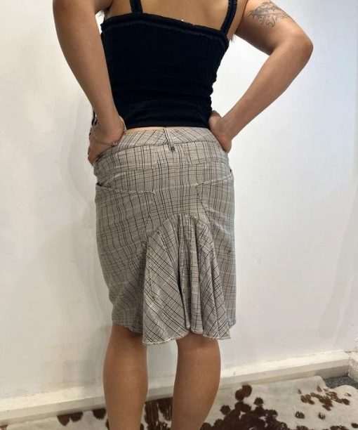 Vintage Marithe Francois Girbaud Fishtail Midi Skirt (S)