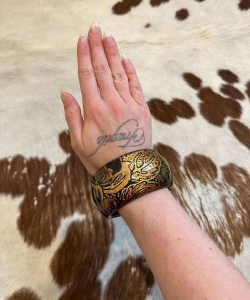 Alternative view of Vintage Large Oversized Acrylic Plastic Bangle Bracelet