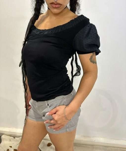 Vintage Morgan De Toi Grunge Capped Sleeve Top (S/M)