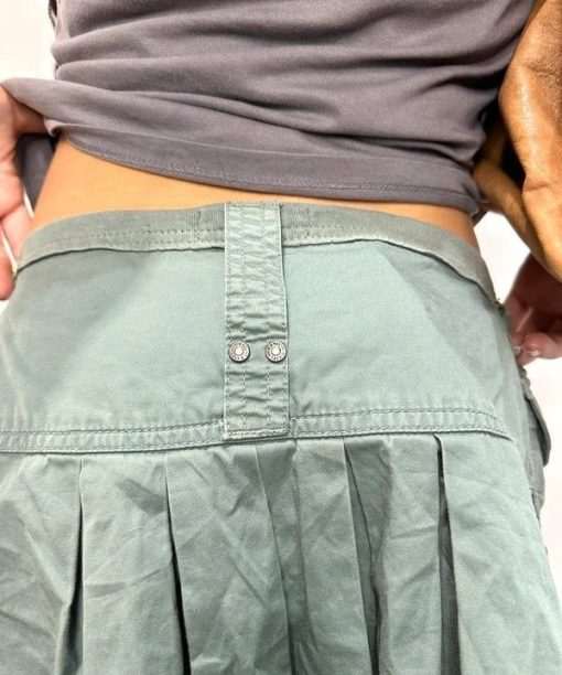Vintage 2000s Diesel Pleated Mini Skirt (M) - Image 4