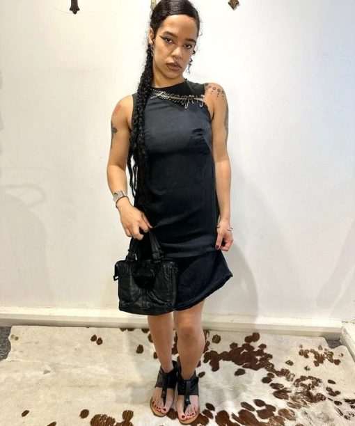 Vintage Diesel Safety Pin Black Avant Garde Dress (S)