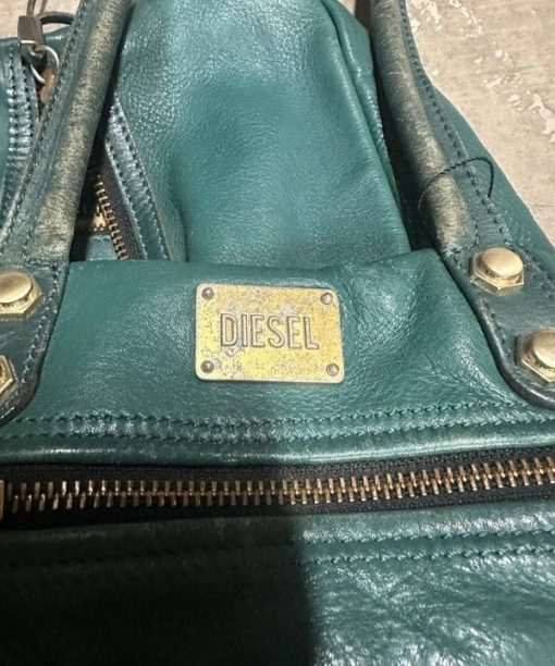 Vintage Diesel Leather Slouch Bag - Image 3