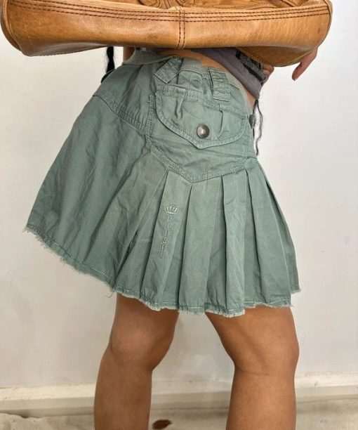 Alternative view of Vintage 2000s Diesel Pleated Mini Skirt (M)