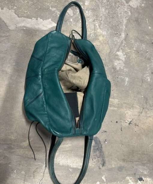 Vintage Diesel Leather Slouch Bag - Image 6