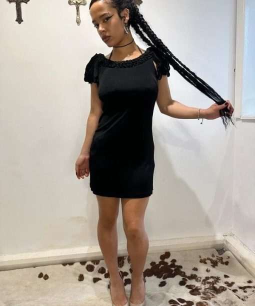 Vintage Designer Guess Slinky Mini Dress (S)