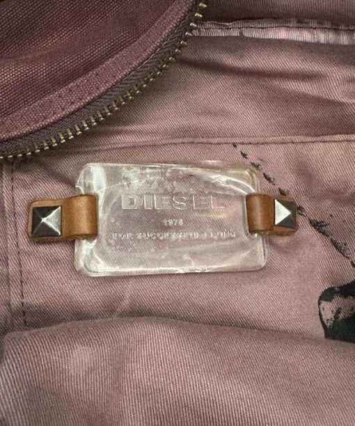 Vintage Purple 2010s Diesel Studded Shoulder Bag - Image 8