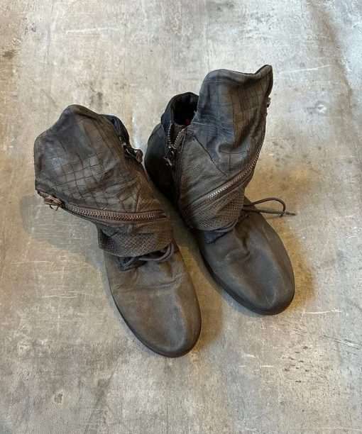Vintage Airstep AS.98 Leather Pirate Slouch Biker Boots (UK 6)