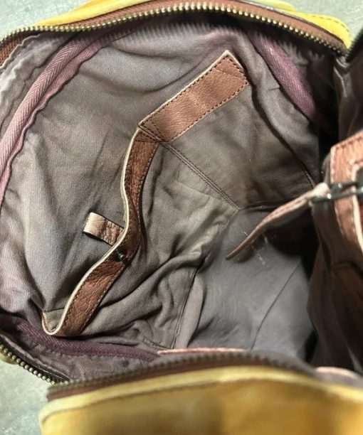 Vintage Diesel Soft Leather Dip Dyed Shoulder Bag - Image 6