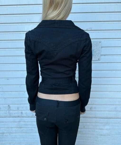 Vintage Diesel Gothic Collared Jacket with Buttons (XS) - Image 6