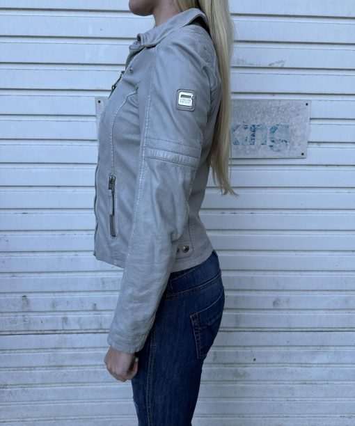 Alternative view of Vintage Italian Leather Cropped Moto Jacket (S)