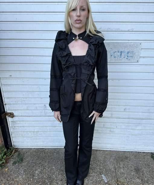 Vintage Black Italian Romantic Gothic Jacket (XS/S)