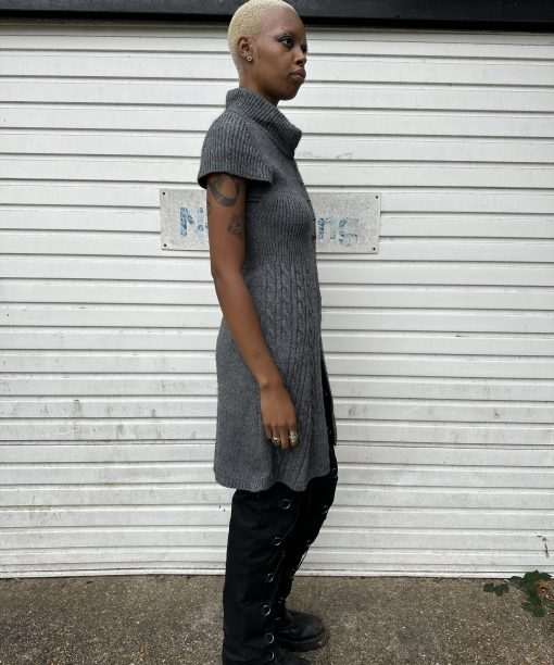 Vintage Mohair Italian Knit Maxi Cardigan (S/M) - Image 3