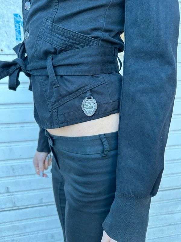 Vintage Diesel Gothic Collared Jacket with Buttons (XS) - Image 4