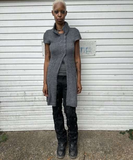 Vintage Mohair Italian Knit Maxi Cardigan (S/M)