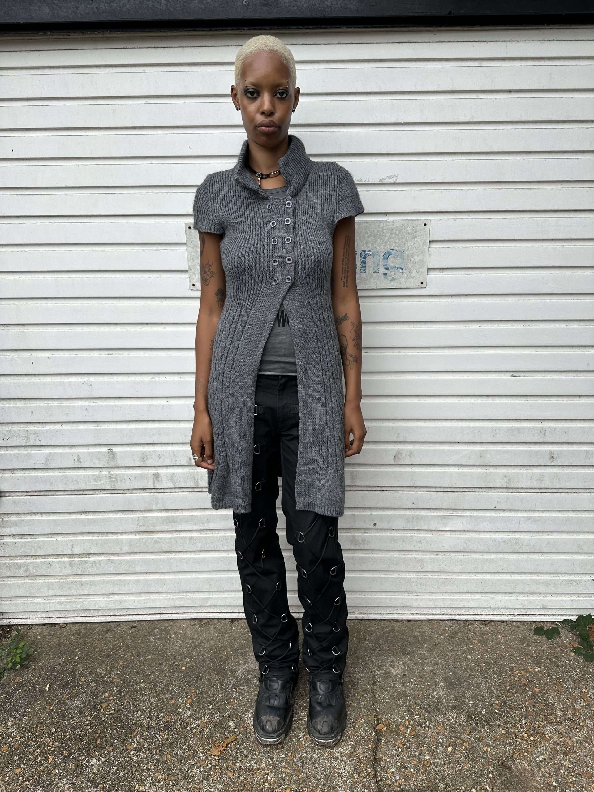 Vintage Mohair Italian Knit Maxi Cardigan (S/M)