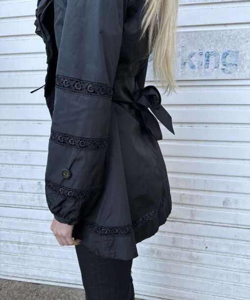 Vintage Black Italian Romantic Gothic Jacket (XS/S) - Image 4