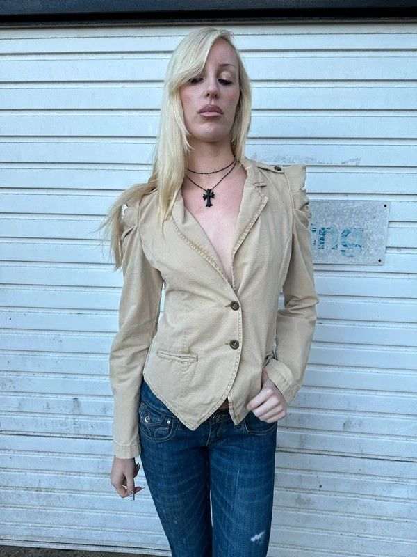 Vintage Italian Avant Garde Blazer Jacket ( S/M)